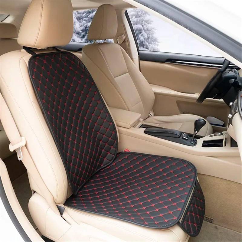 AXTAZS Auto Sitzbezügesets Universal Autositzbezüge Four Seasons Vorne Hinten Seat Protector Auto Sitzkissen Pad Matte Auto Innen Zubehör Auto Sitzkissen(Red,Front) von AXTAZS