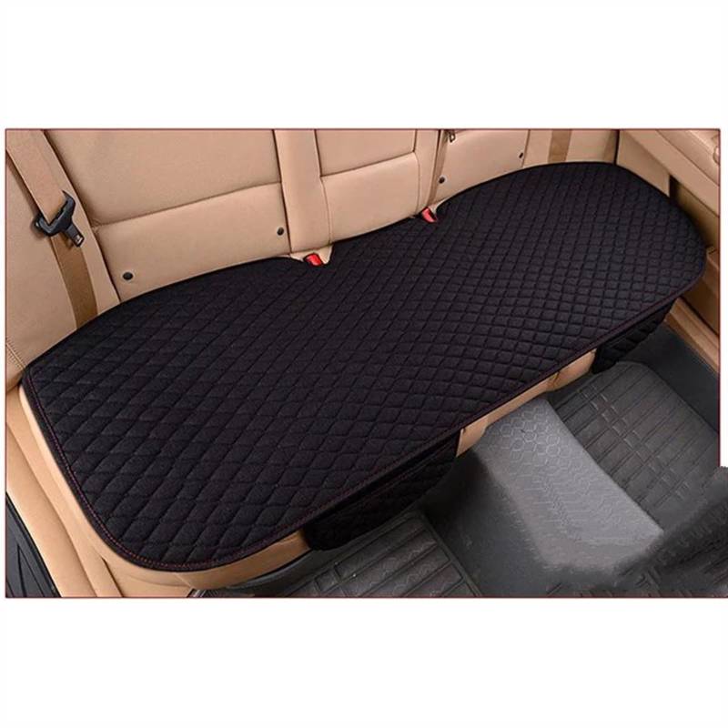 AXTAZS Auto Sitzbezügesets Universal Autositzbezug Für Four Seasons Vorne Hinten Kissen Atmungsaktive Schutzmatte Pad Autozubehör Kissen Sitzbezug Autozubehör(Black,1pc Rear) von AXTAZS