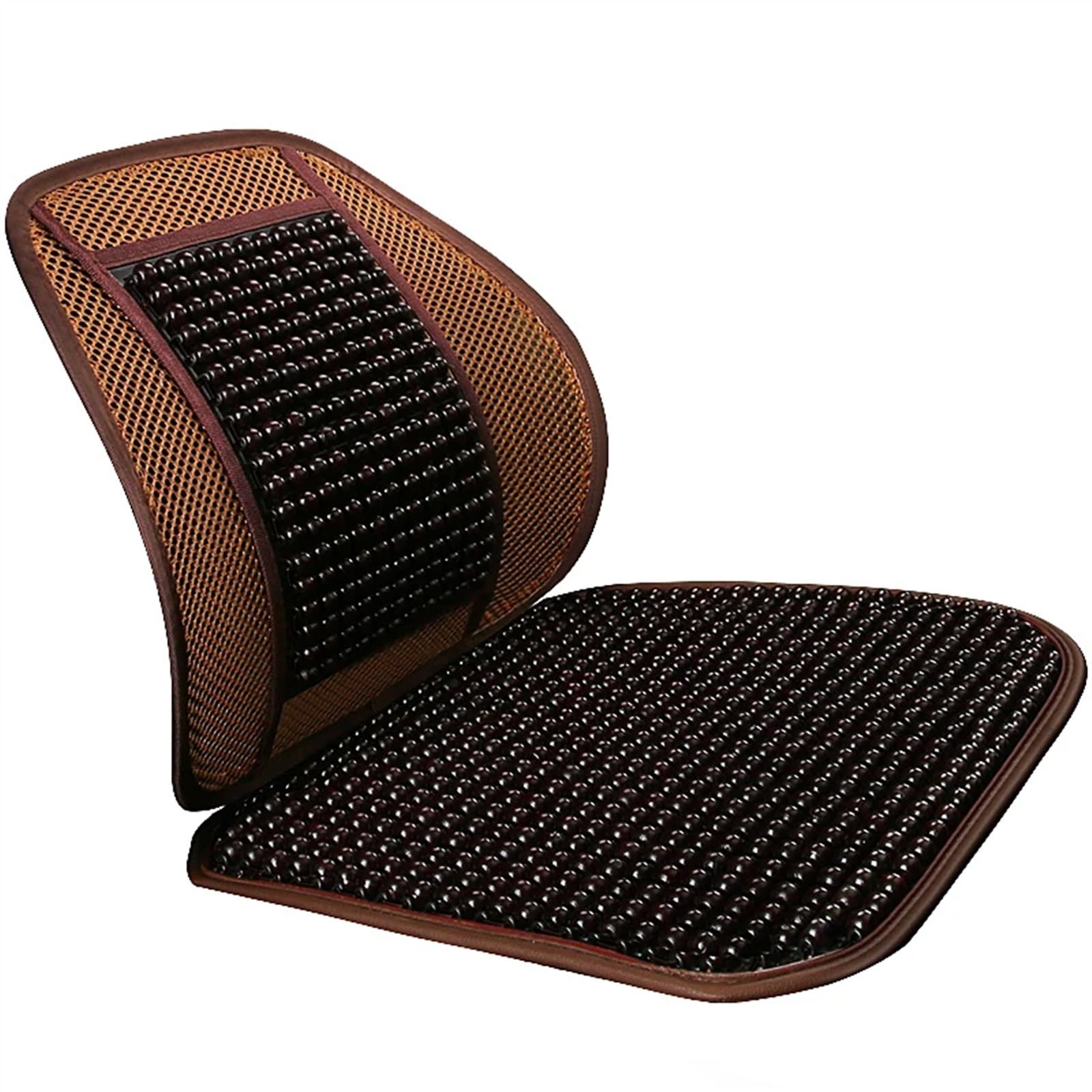 AXTAZS Auto Sitzbezügesets Universal Holz Auto Sitzbezug Aus Bambus Kissen Sets Cushio Automobil Innen Auto Sitz Schutz Pads Auto Sitzkissen(Brown,C) von AXTAZS