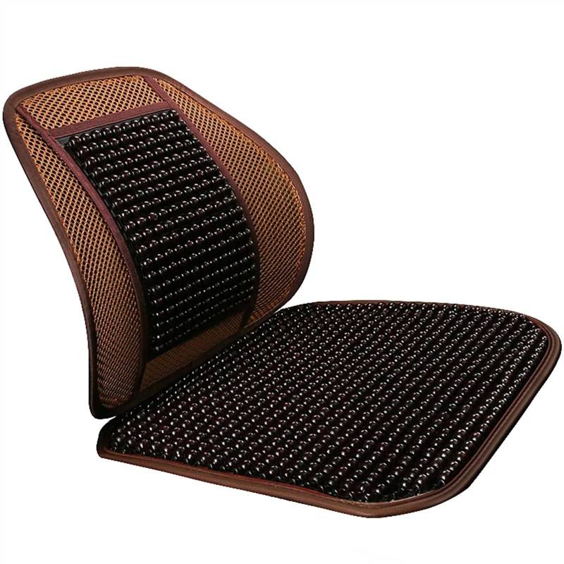 AXTAZS Auto Sitzbezügesets Universal Holz Auto Sitzbezug Aus Bambus Kissen Sets Cushio Automobil Innen Auto Sitz Schutz Pads Auto Sitzkissen(Brown,C) von AXTAZS