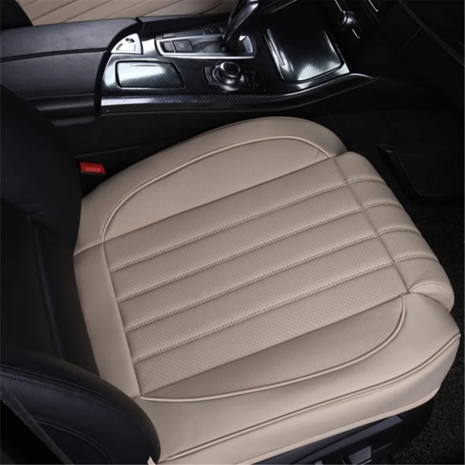 AXTAZS Auto Sitzbezügesets Universal Verdickte Auto Sitz Abdeckung Weiche Atmungsaktive Sitz Änderung Pads Zubehör Automobil Innen Auto Sitz Schutz Pads(Beige) von AXTAZS