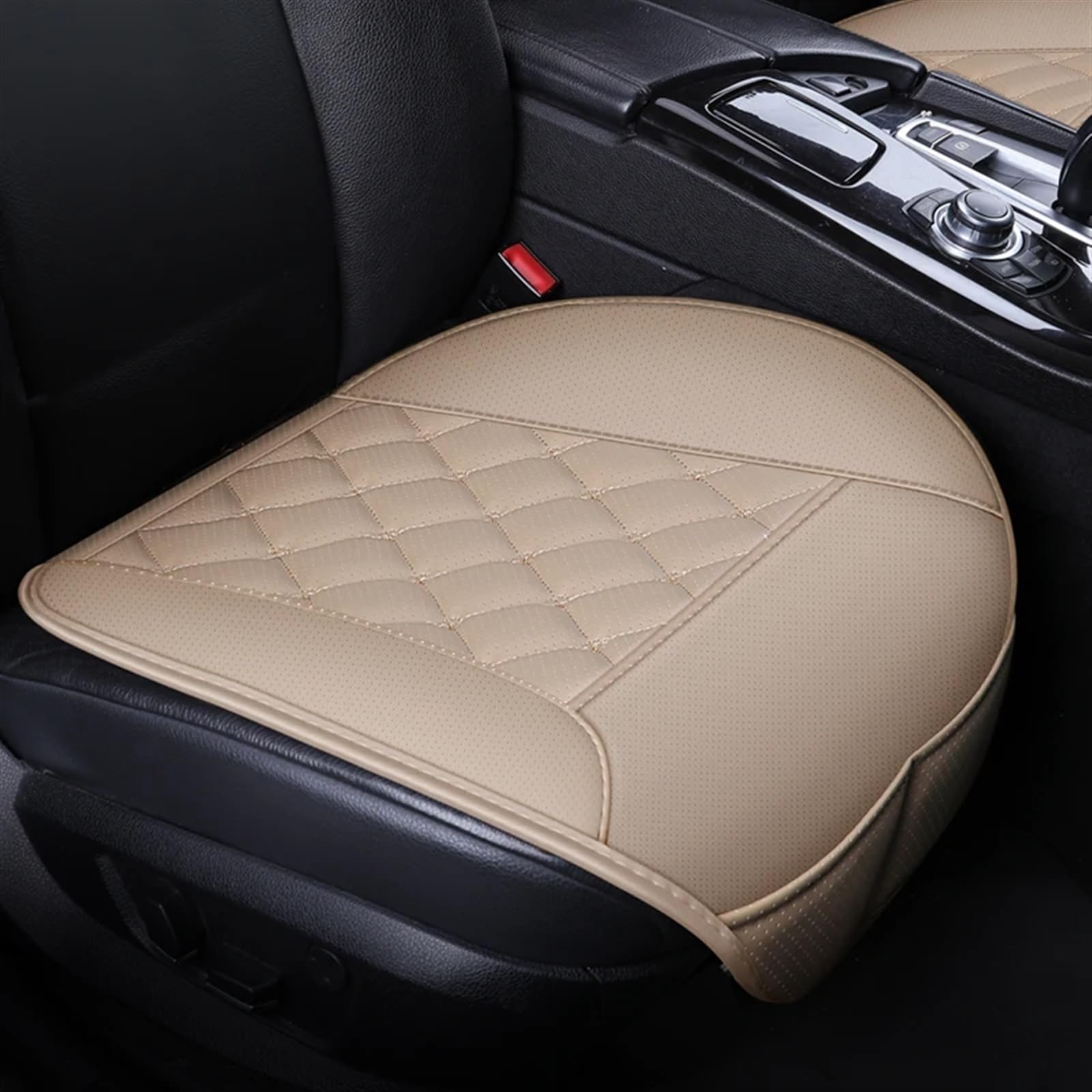 AXTAZS Auto Sitzbezügesets Universal Vier Jahreszeiten Sitz Abdeckung Auto Sitzkissen Autos Sitz Abdeckung Auto Stuhl Protector Pad Matte Auto Zubehör(Beige,Full Set) von AXTAZS