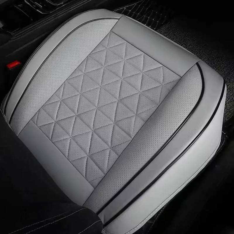 AXTAZS Auto Sitzbezügesets Universal Vorne Auto Sitz Abdeckung Autos Sitzkissen Autos Seat Protector Auto Stuhl Pad Matte Auto Zubehör Automobil Innen(Gray) von AXTAZS