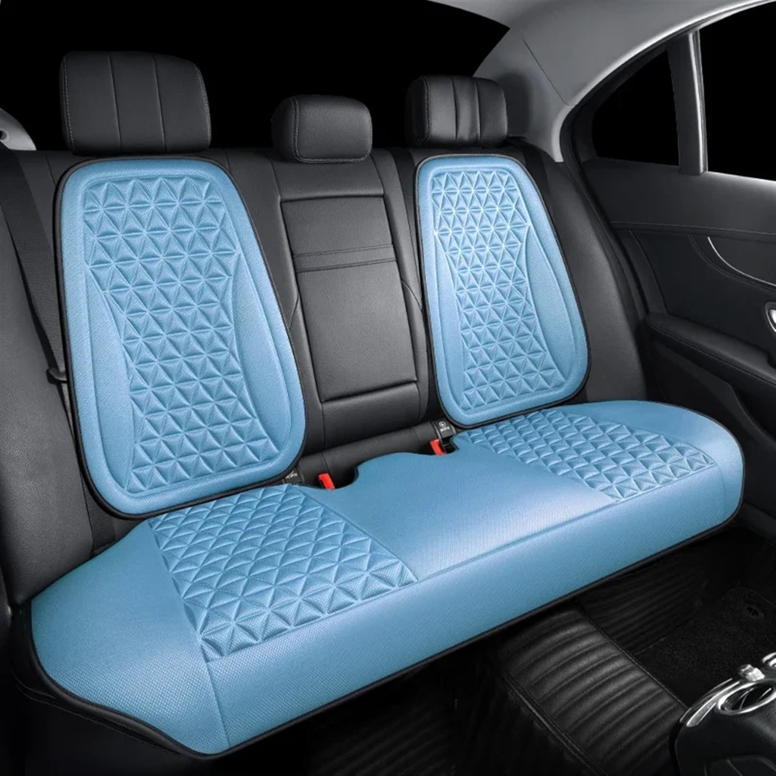 AXTAZS Auto Sitzbezügesets Universelle Autositzbezüge, Weiches, Atmungsaktives Sitzkissen, Autositzkissen, Innendekoration, Auto-Vorder-/Rücksitzbezug, Autozubehör(Blue,1pc Rear seat pad) von AXTAZS