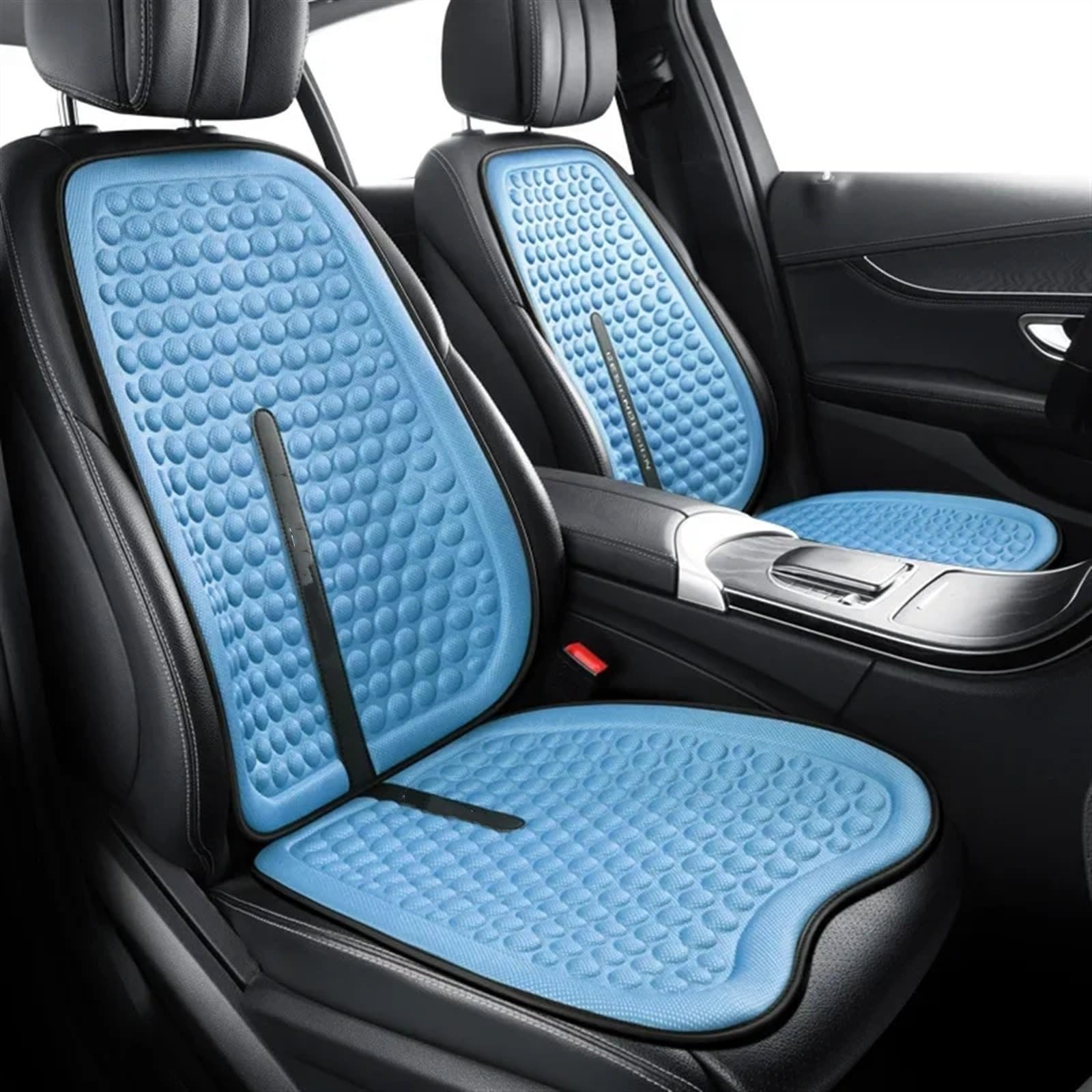 AXTAZS Auto Sitzbezügesets Universelle Autositzbezüge, Weiches, Atmungsaktives Sitzkissen, Autositzkissen, Innendekoration, Auto-Vorder-/Rücksitzbezug, Autozubehör(Blue,2pc Front seat pad) von AXTAZS