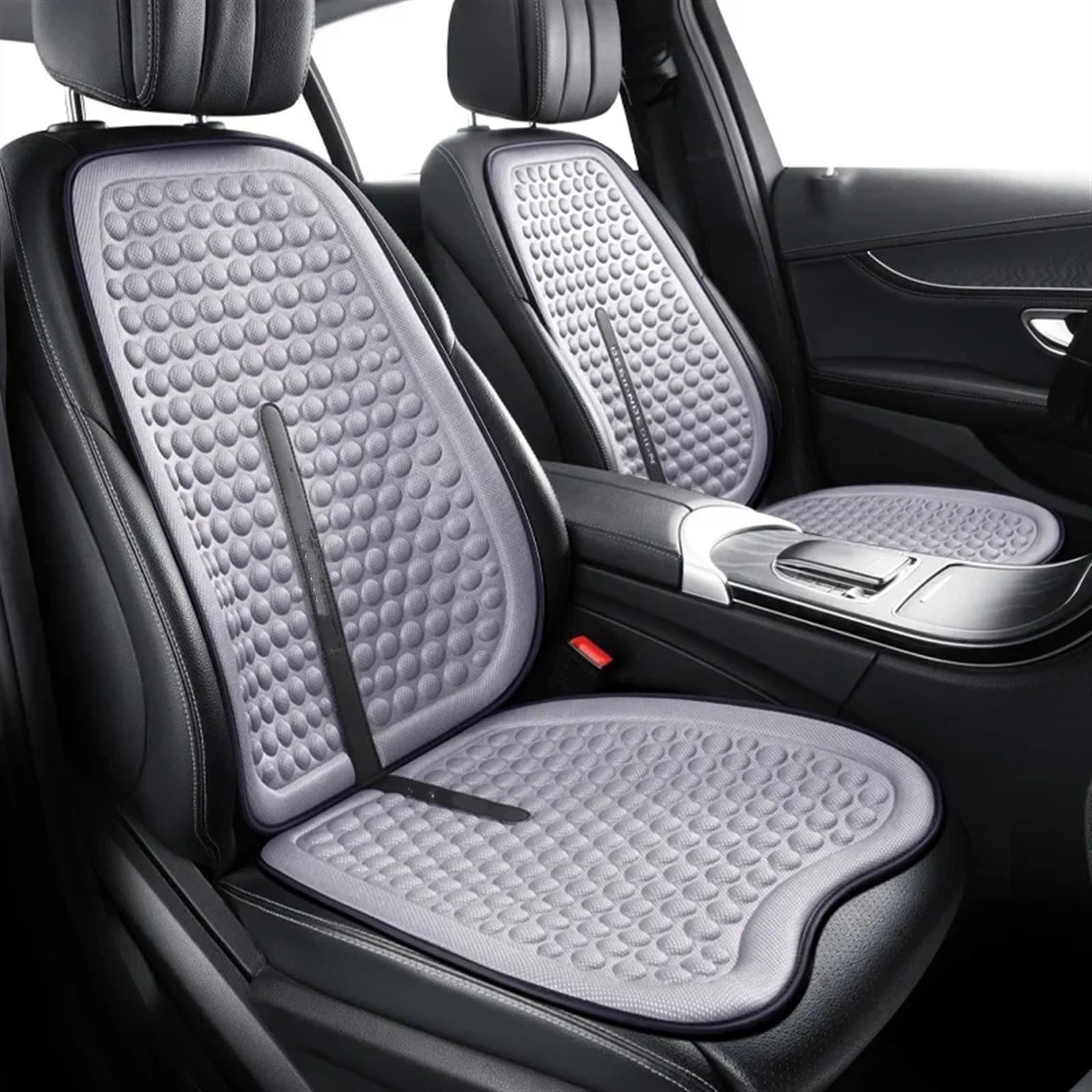 AXTAZS Auto Sitzbezügesets Universelle Autositzbezüge, Weiches, Atmungsaktives Sitzkissen, Autositzkissen, Innendekoration, Auto-Vorder-/Rücksitzbezug, Autozubehör(Gray,2pc Front seat pad) von AXTAZS