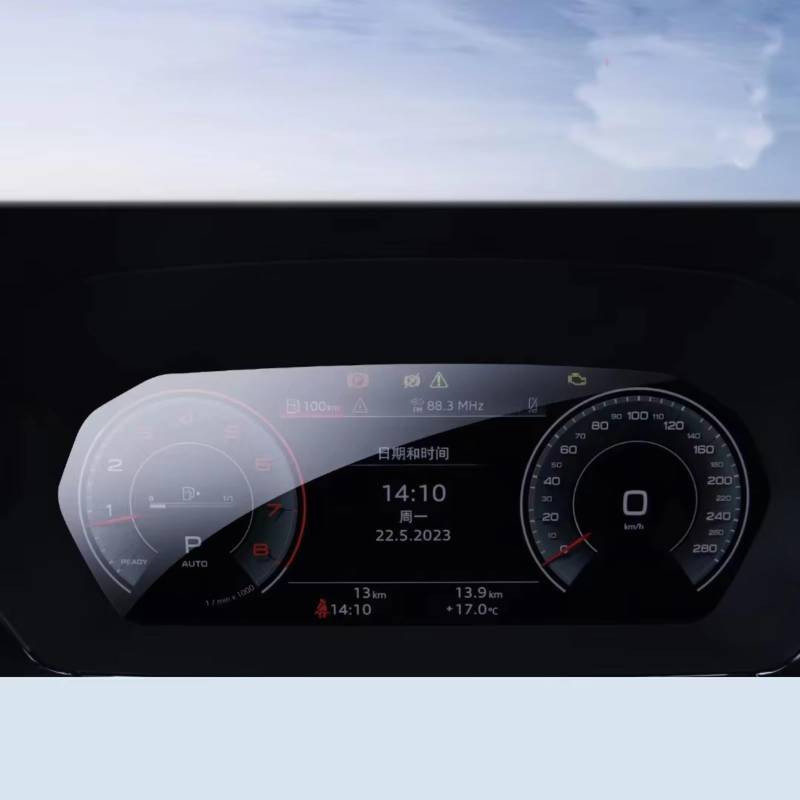 AXTAZS Kompatibel Mit A3 A3L 2019 2020 2021, Auto-GPS-Navigation, Gehärtetes Glas Und Armaturenbrett-Displayschutzfolie Displayschutzfolien GPS(10.25 Dashboard) von AXTAZS