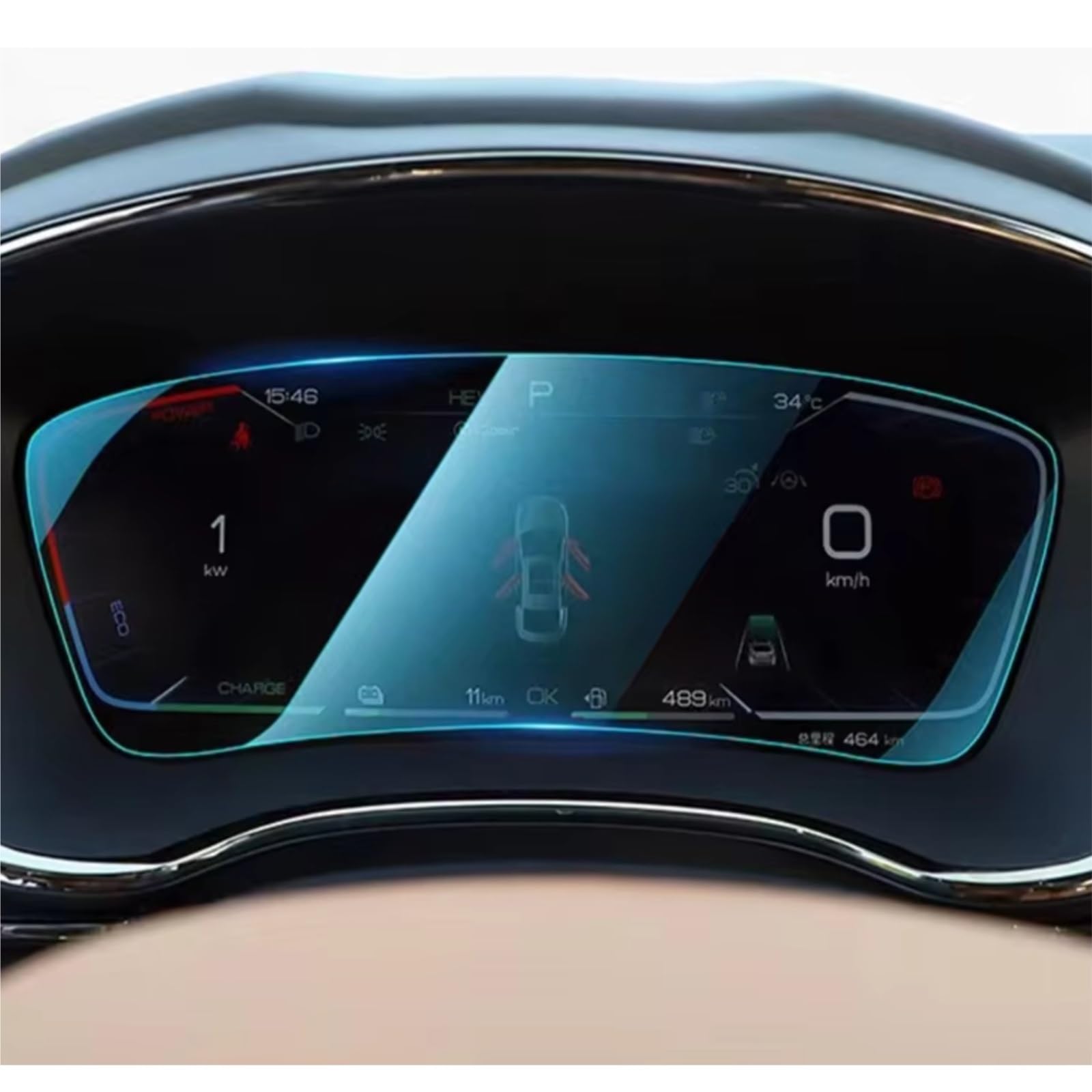 AXTAZS Kompatibel Mit BYD Für Han EV 2020 2021 2022 2023, Auto-Infotainment, GPS-Navigation Und Armaturenbrett, Gehärtetes Glas, Displayschutzfolie Displayschutzfolien GPS(Dashboard) von AXTAZS