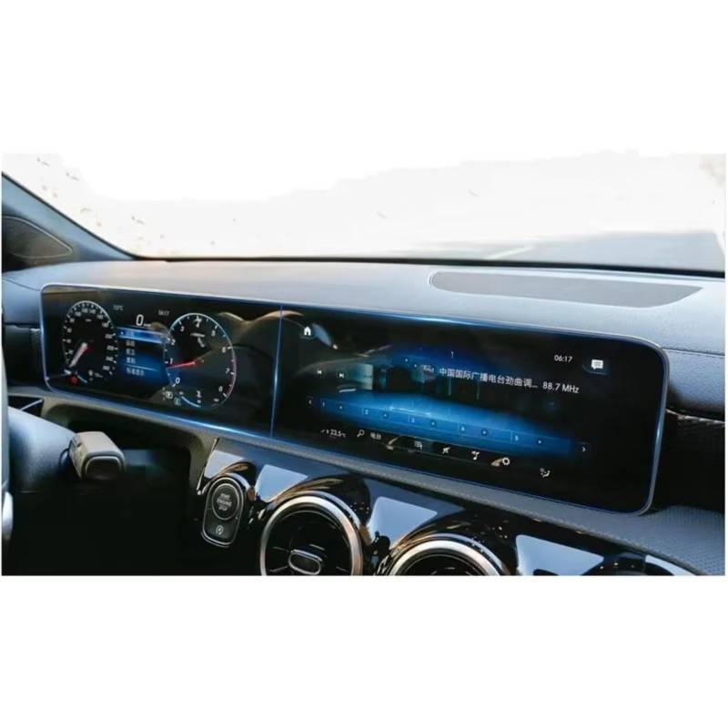 AXTAZS Kompatibel Mit Benz Für GLB 2020 2021 2022 2023, Auto-Infotainment, GPS-Navigation, Display Und Instrumenten-Displayschutz Aus Gehärtetem Glas Displayschutzfolien GPS von AXTAZS