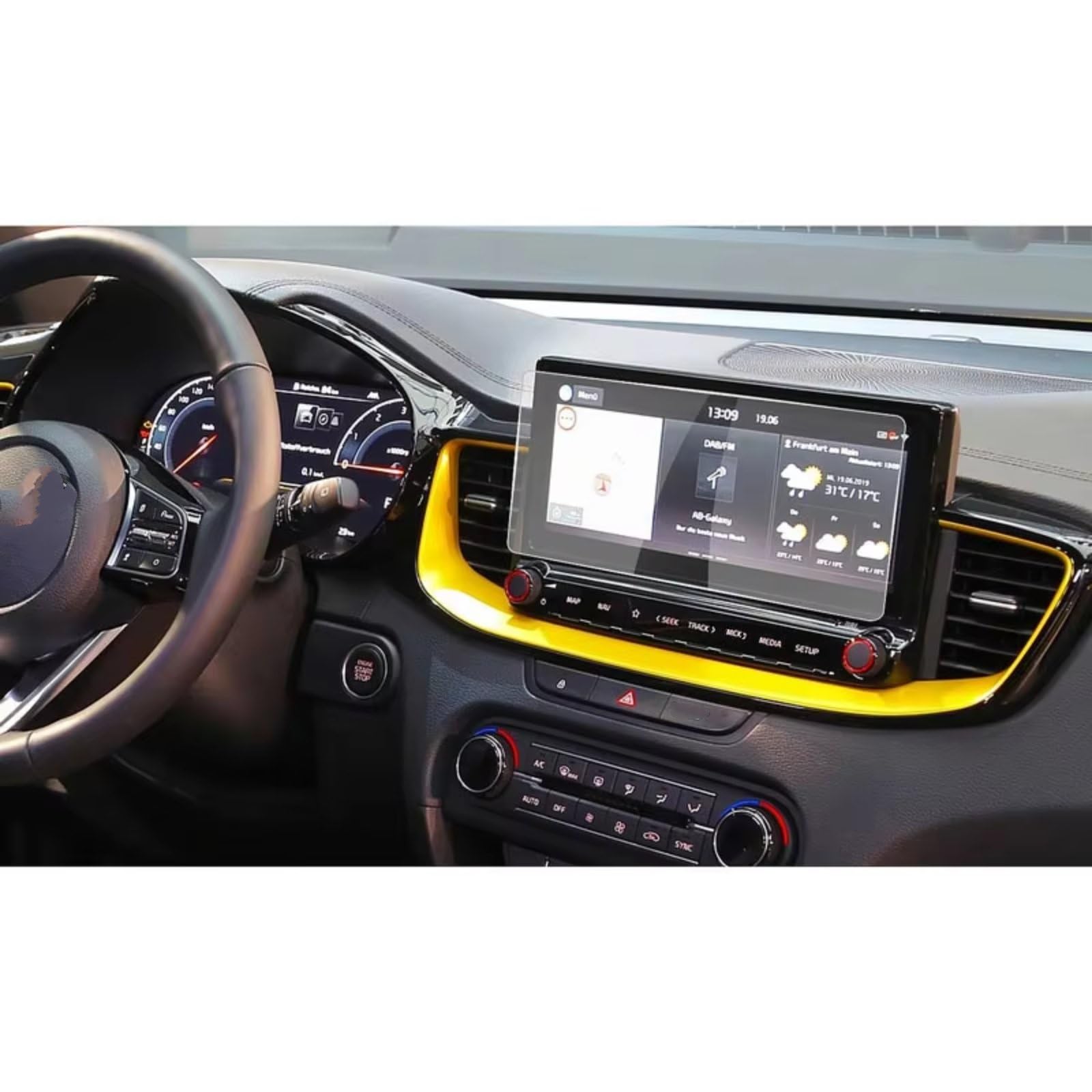 AXTAZS Kompatibel Mit Ceed Für X 2019 2020 Auto 10,25 Zoll Navigation Center Displayschutzfolie Auto Innenzubehör Displayschutzfolie Aus Gehärtetem Glas Displayschutzfolien GPS von AXTAZS