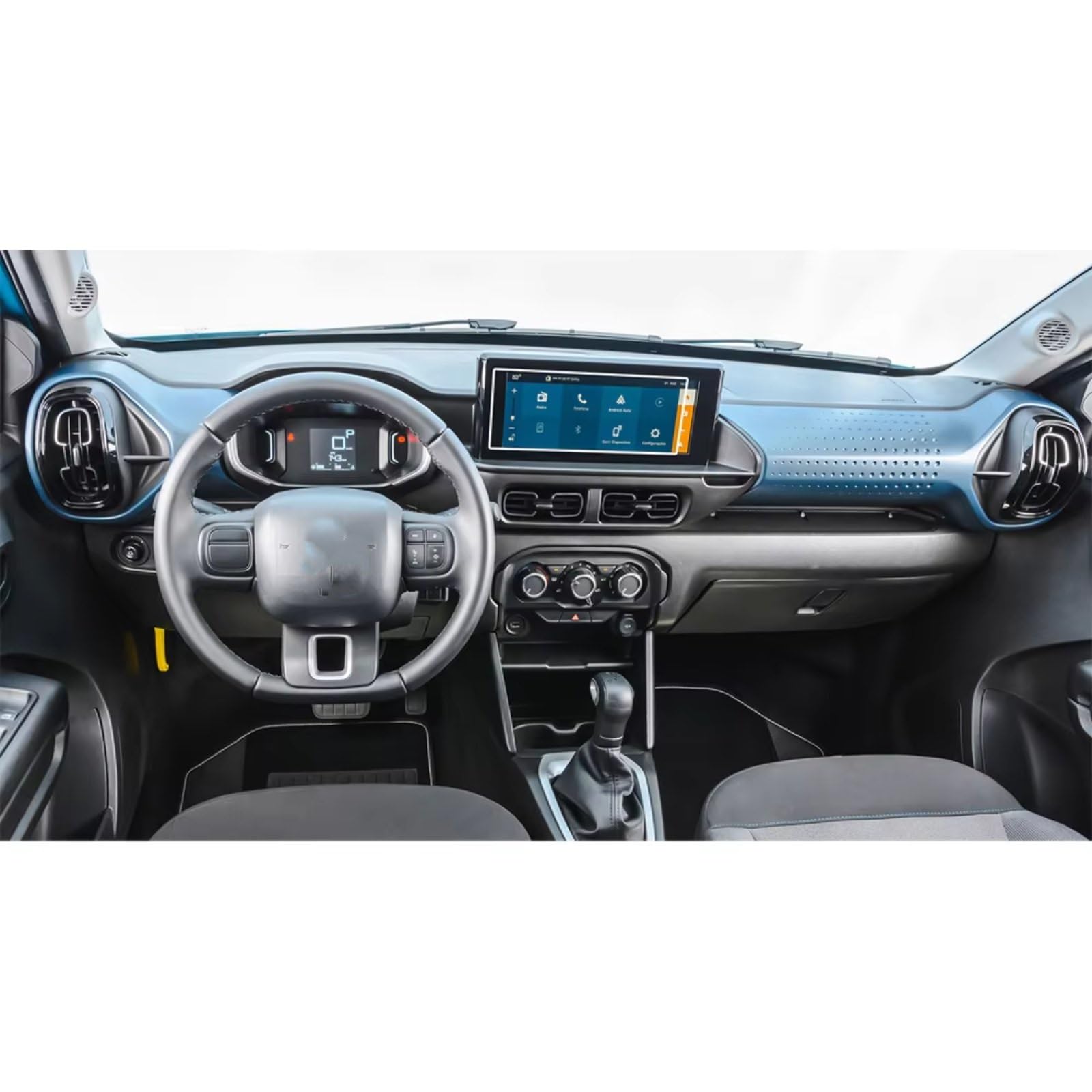 AXTAZS Kompatibel Mit Citroen Für C3 2021 2022 2023 2024, 2 Stück, Auto-GPS-Navigation, Kratzfester Bildschirm, PET-Displayschutzfolie Displayschutzfolien GPS von AXTAZS