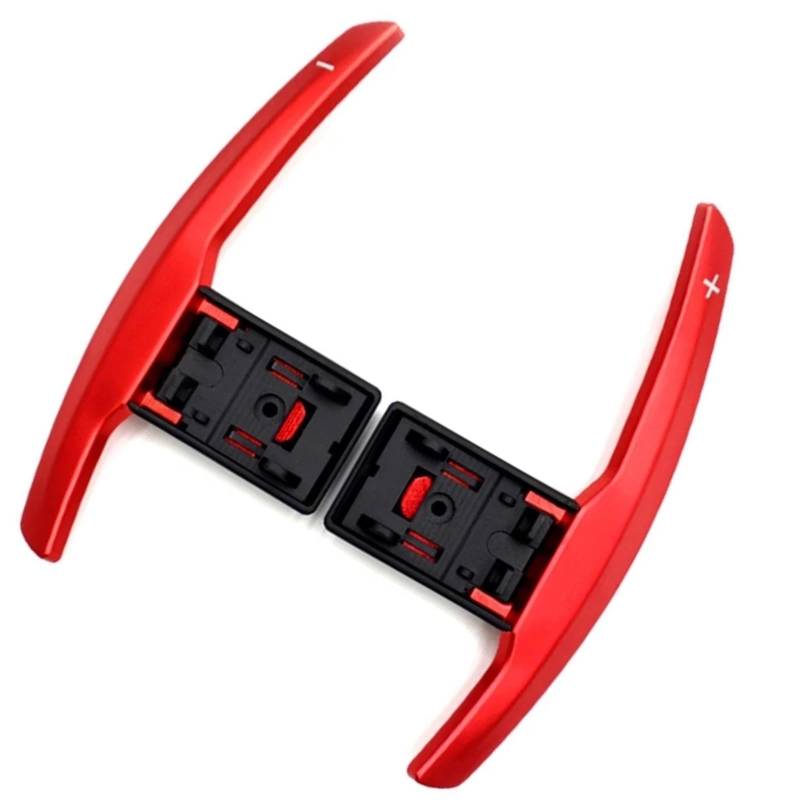 AXTAZS Kompatibel Mit F12 F13 F06 M6 2013 2014 2015 2016 2017 2018 2019 2020 Auto-Paddle-Extender Auto-Paddle-Shifter Lenkradschaltung Schaltpaddelblatt(Red) von AXTAZS