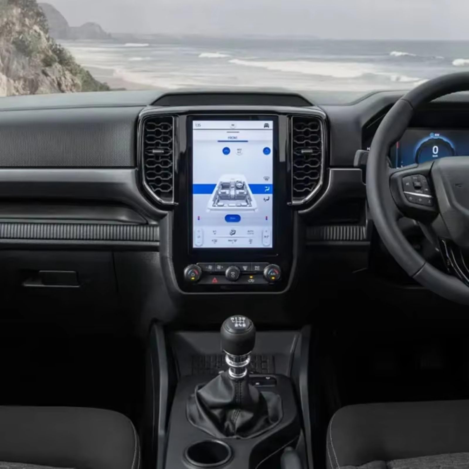 AXTAZS Kompatibel Mit Ford Für Ranger XLT Für Sport 2022 2023 Autozubehör GPS-Navigation LCD-Bildschirm Gehärtetes Glas Displayschutzfolie Displayschutzfolien GPS von AXTAZS