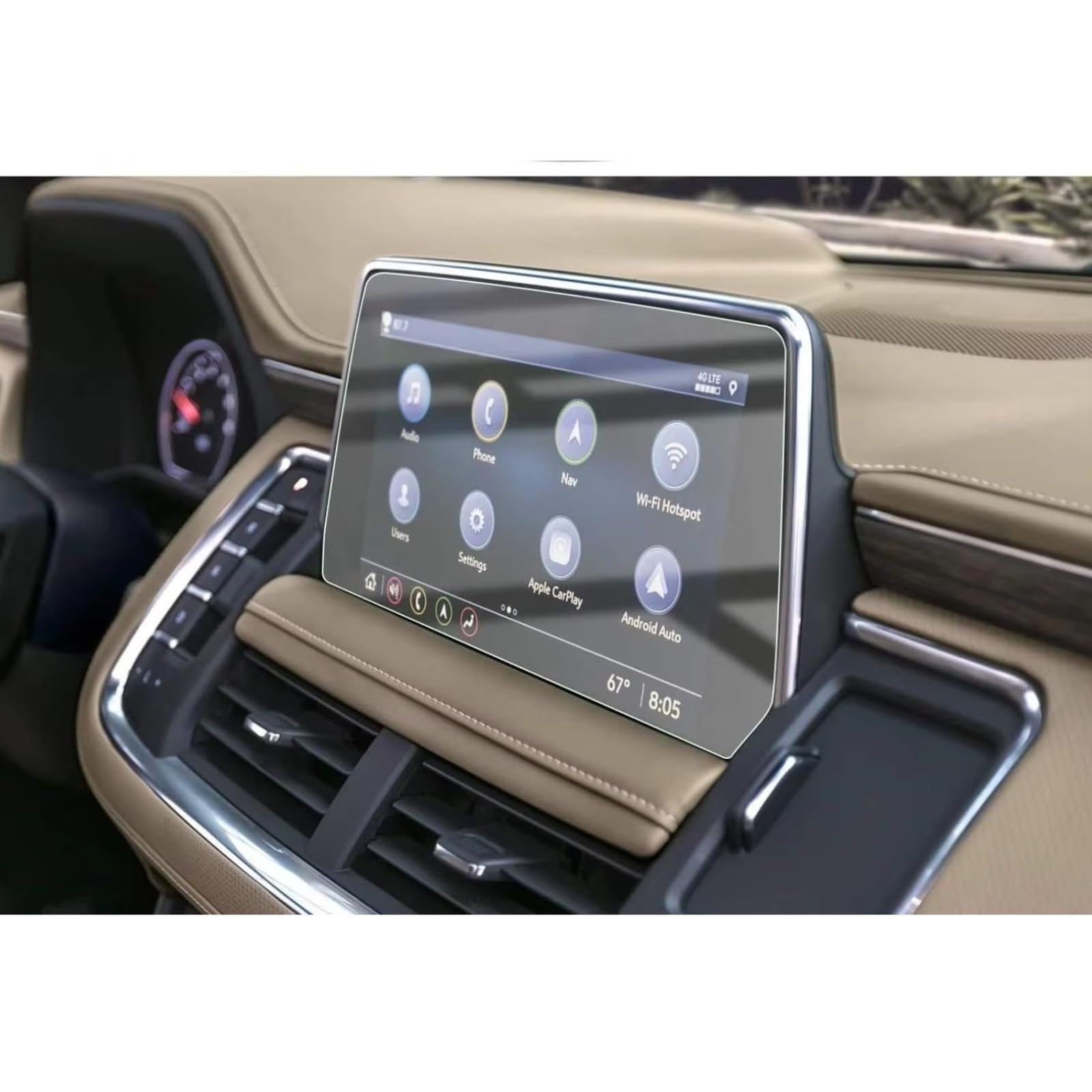 AXTAZS Kompatibel Mit GMC Für Yukon 2021 2022 2023 Auto 10,2 Zoll GPS-Navigation AntiFingerprint Gehärtetes Glas Displayschutzfolie Displayschutzfolien GPS von AXTAZS