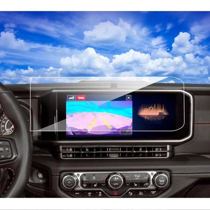 AXTAZS Kompatibel Mit Jeep Für Gladiator 2024 12,3 Zoll GPS-Navigation, Gehärtetes Glas, Displayschutzfolie, Innenzubehör Displayschutzfolien GPS von AXTAZS