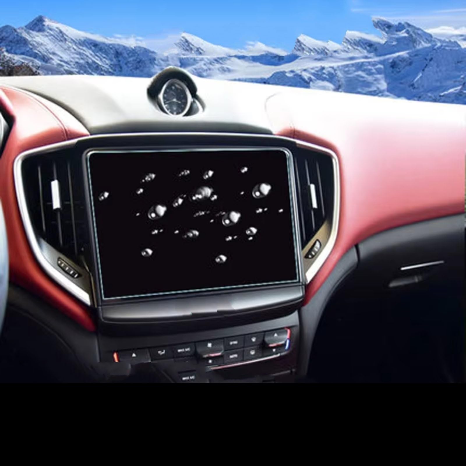 AXTAZS Kompatibel Mit Maserati Für Ghibli 2017 2018 2019 2020 2021, Auto-GPS-Navigationsfolie, LCD-Bildschirm, Gehärtetes Glas, Schutzfolie, Kratzfeste Folie Displayschutzfolien GPS von AXTAZS