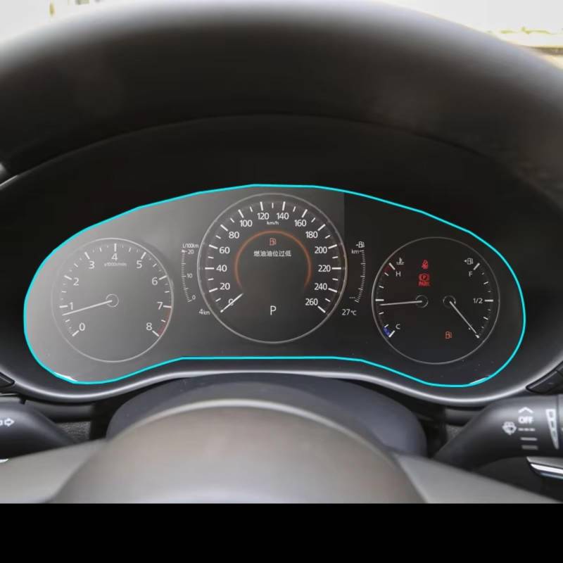 AXTAZS Kompatibel Mit Mazda 3 Für Axela 2019 2020, Auto-GPS-Navigationsinstrument, Armaturenbrett, Kratzfeste PET-Displayschutzfolie Displayschutzfolien GPS(Dashboard) von AXTAZS