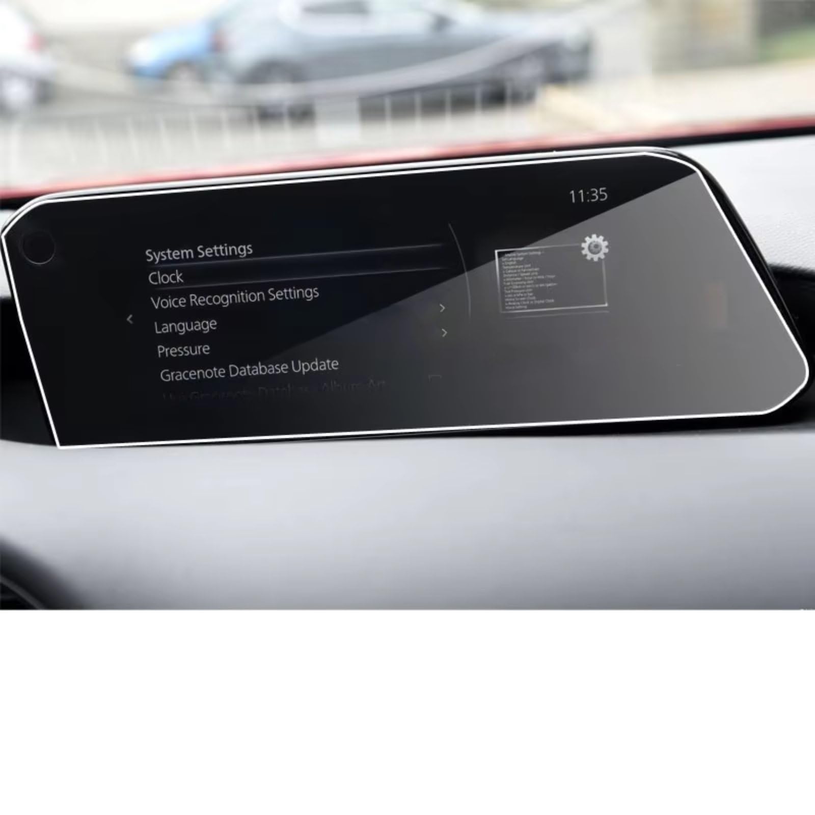 AXTAZS Kompatibel Mit Mazda 3 Für Axela 2019 2020, Auto-GPS-Navigationsinstrument, Armaturenbrett, Kratzfeste PET-Displayschutzfolie Displayschutzfolien GPS(GPS) von AXTAZS