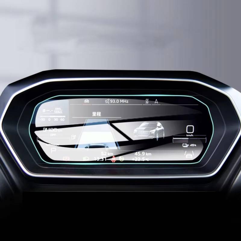 AXTAZS Kompatibel Mit Q4 Für E-tron 2022, Auto-Infotainment, GPS-Navigation, Gehärtetes Glas, Displayschutzfolie, Auto-Innenraum Displayschutzfolien GPS(for Instrument) von AXTAZS