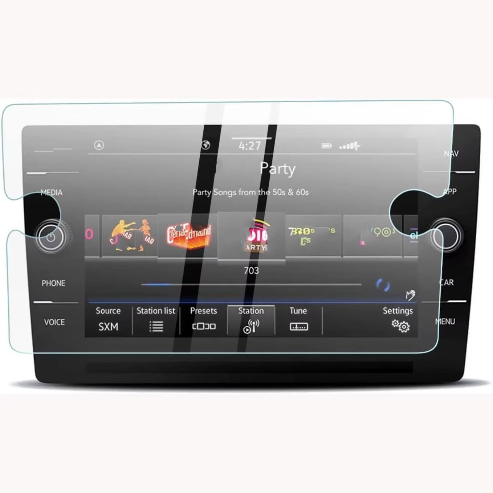 AXTAZS Kompatibel Mit VW Für Atlas 2019 2020 2021 2022 2023 Auto 8 Zoll Auto Display Navigation Gehärtetes Glas Displayschutzfolie Displayschutzfolien GPS von AXTAZS