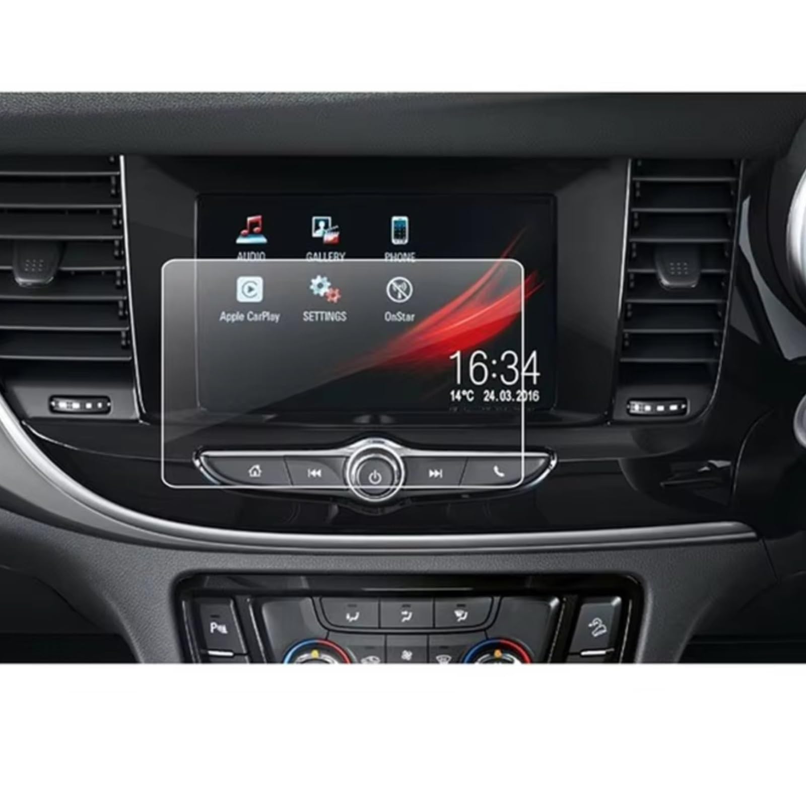 AXTAZS Kompatibel Mit Vauxhall Für Mokka X SUV 2018 2019, Auto-Navigationsdisplay, Kratzfeste Displayschutzfolie Aus Gehärtetem Glas Displayschutzfolien GPS(2) von AXTAZS