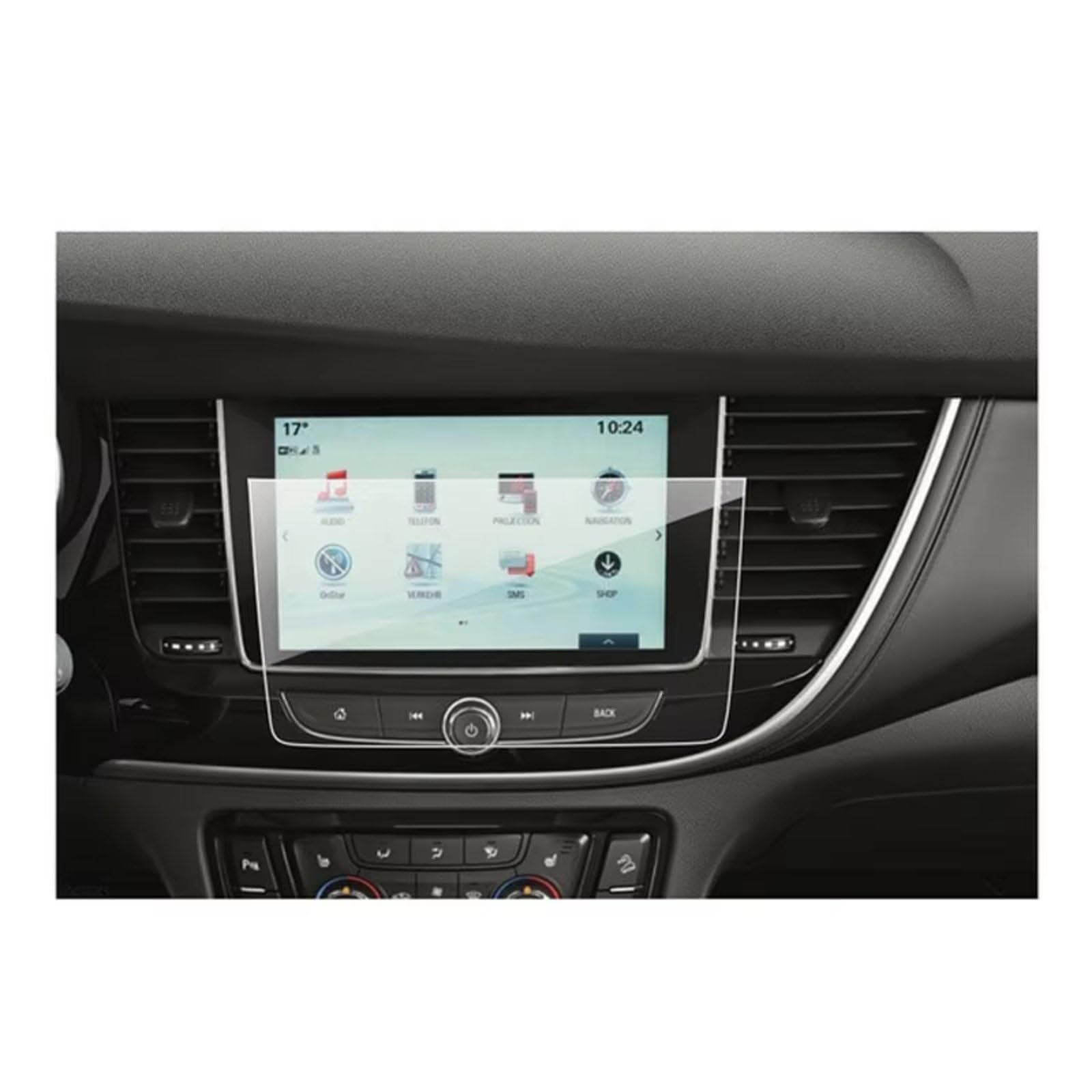 AXTAZS Kompatibel Mit Vauxhall Für Mokka X SUV 2018 2019, Auto-Navigationsdisplay, Kratzfeste Displayschutzfolie Aus Gehärtetem Glas Displayschutzfolien GPS(color1) von AXTAZS