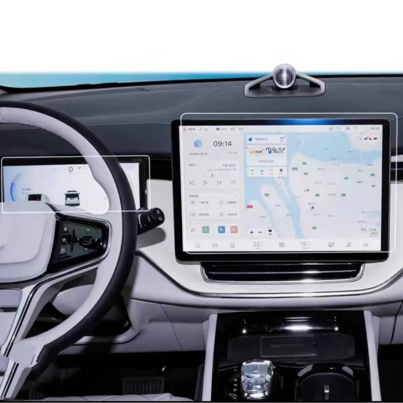 AXTAZS Kompatibel Mit Volvo Für EM90 2023 2024, Autozubehör, GPS-Navigation Und Armaturenbrett, Gehärtetes Glas, Displayschutzfolie Displayschutzfolien GPS(GPS and Dashboard) von AXTAZS