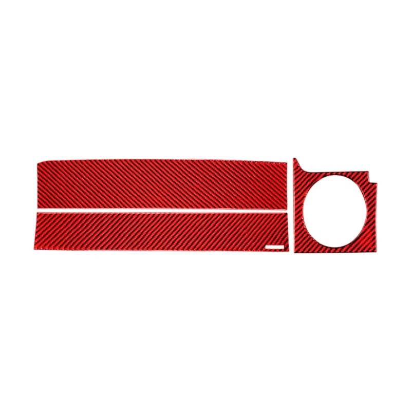 AXTAZS Lüftungsgitter Abdeckung Kompatibel Mit Ford Für Mustang GT S197 2005 2006 2007 2008 2009 Auto Copilot Instrument Panel Trim Abdeckung Vent Dekor Rahmen Aufkleber(Red) von AXTAZS