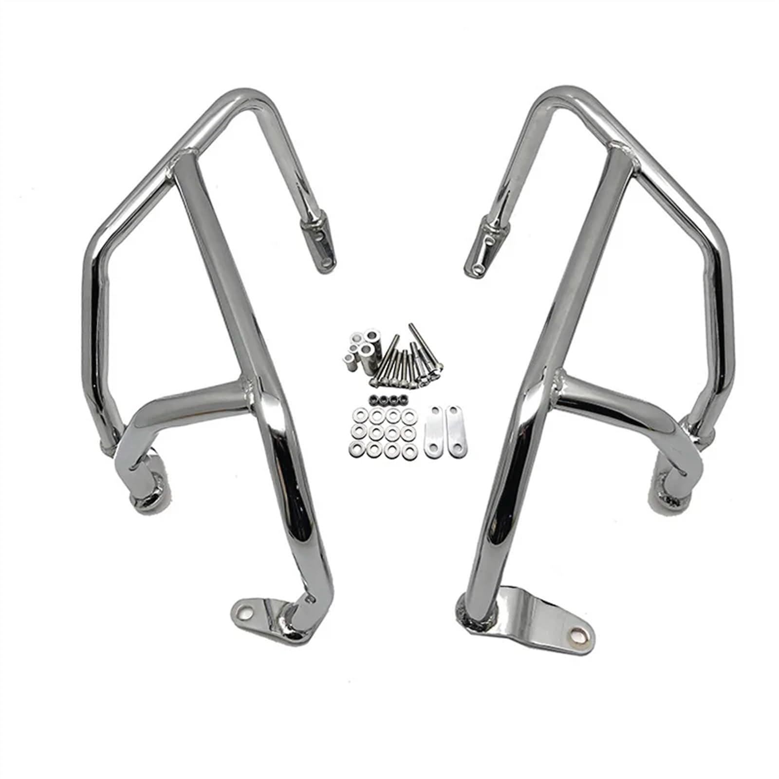 AXTAZS Motorschutz Crash Bar Kompatibel Mit Goldwing Für GL1800 Für F6C 2018 2019 2020 Stoßstangenmotorschutz Highway Crash Bar Tankschutz Motorradzubehör(Chrome) von AXTAZS