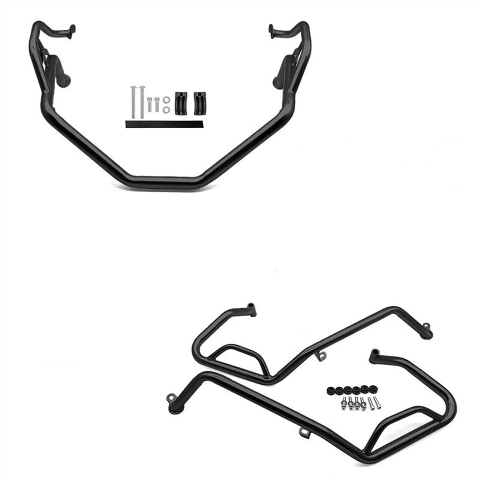 AXTAZS Motorschutz Crash Bar Kompatibel Mit X-ADV750 2021 2022 2023 2024 Motorrad-Motorschutz, Sturzbügel, Tankschutz, Stoßstangenrahmenschutz Aus Edelstahl(Black,1 Set) von AXTAZS