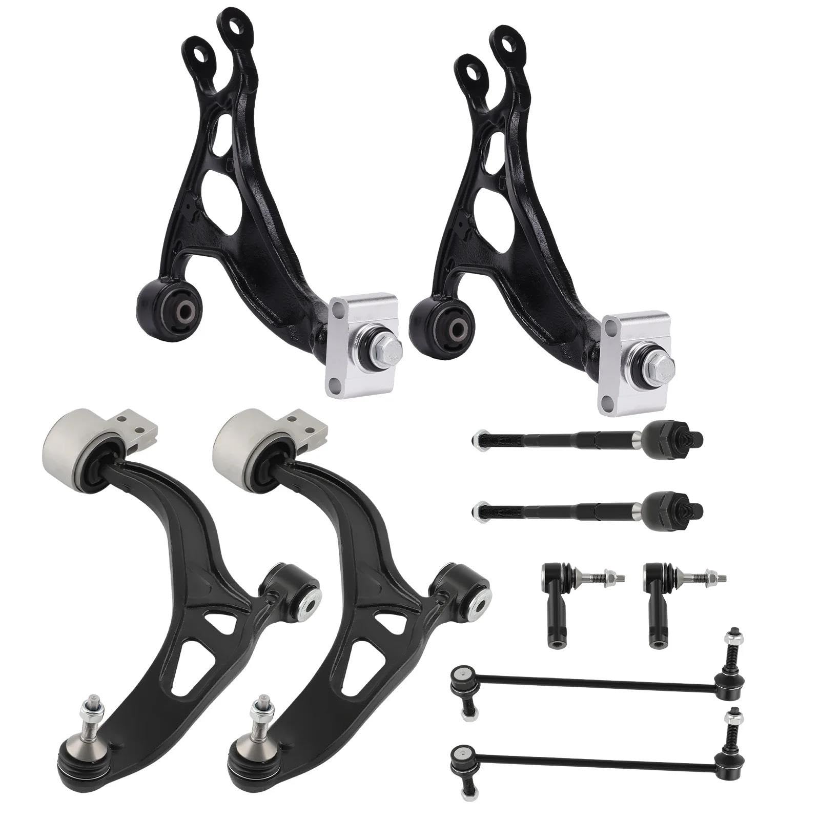 AXTAZS Querlenkersatz Kompatibel Mit Ford Für Explorer 2011 2012 2013 2014 2015 2016 2017 2018 2019, 10 X Vordere Und Hintere Querlenker, Stabilisatorverbindungen, Aufhängungsquerlenker von AXTAZS