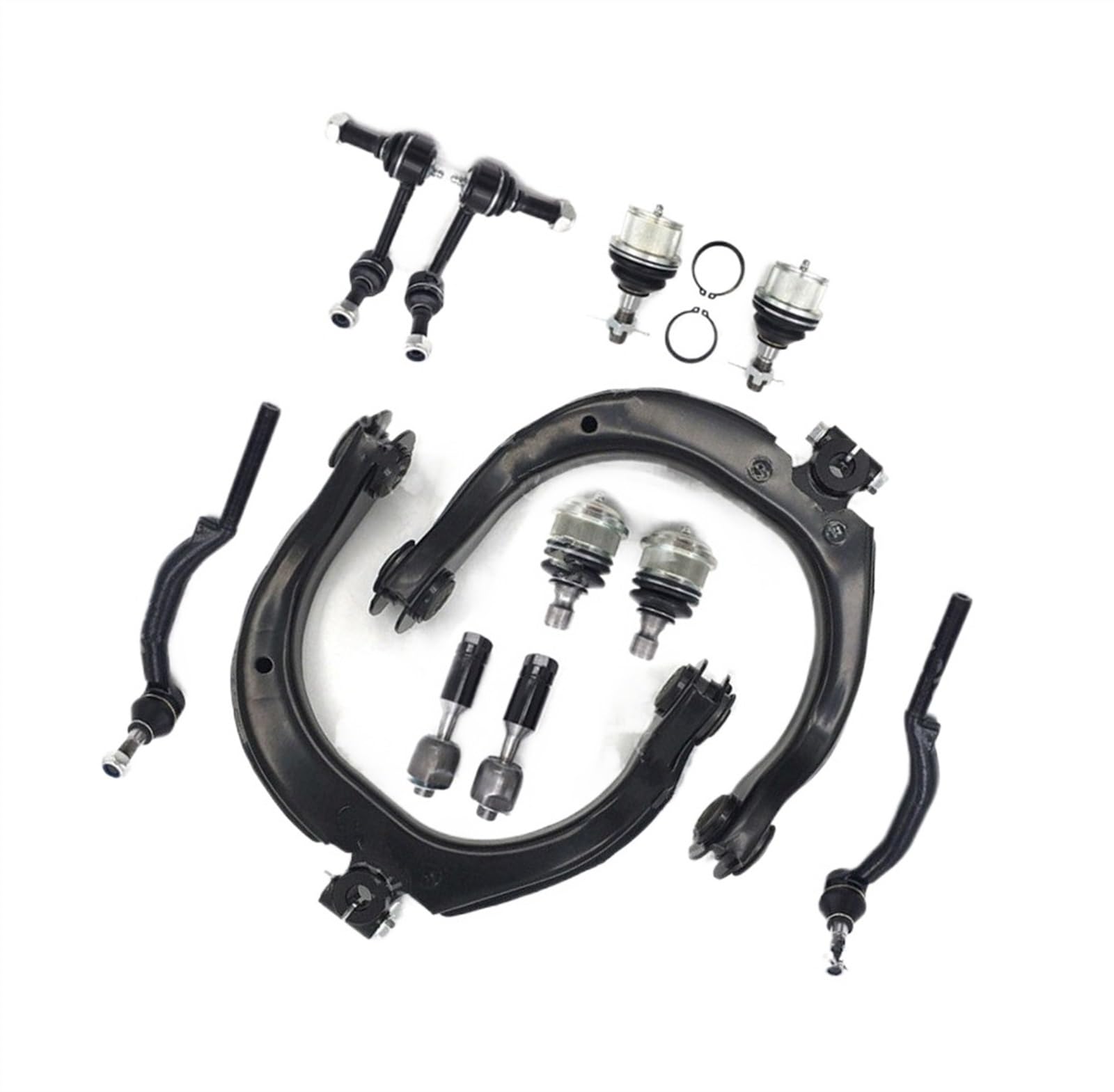 AXTAZS Querlenkersatz Kompatibel Mit GMC Für Envoy 2004 2005 2006 2007 Auto-Querlenker Vorne Oben Spurstangen-Kits Aufhängung Wishbone-Querlenker 25786774 25786775 von AXTAZS