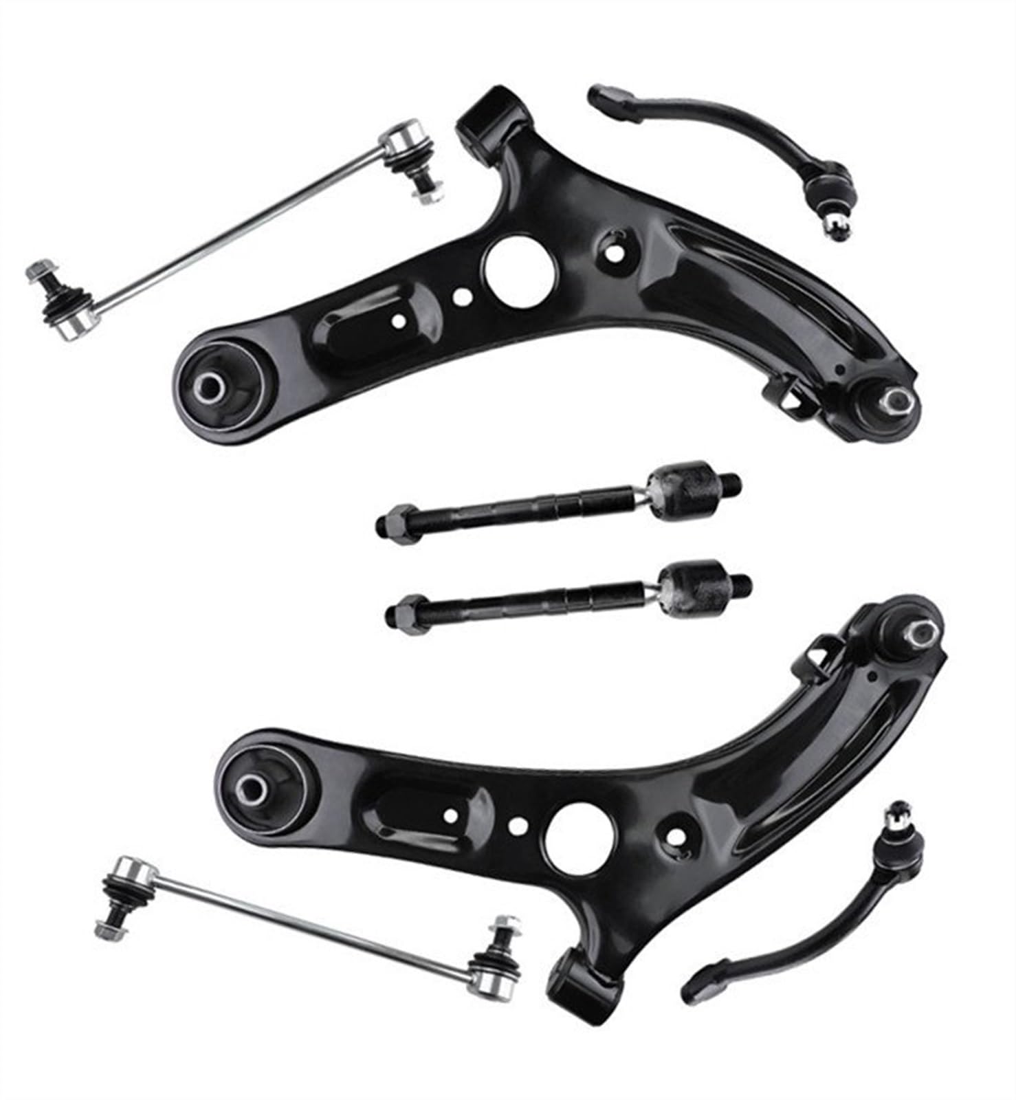 AXTAZS Querlenkersatz Kompatibel Mit Hyundai Für Elantra 2011 2012 2013 Für Veloster 2012-2017 Vorderer Unterer Querlenker, Stabilisator, Endglied, Aufhängungssatz, Autoteile von AXTAZS