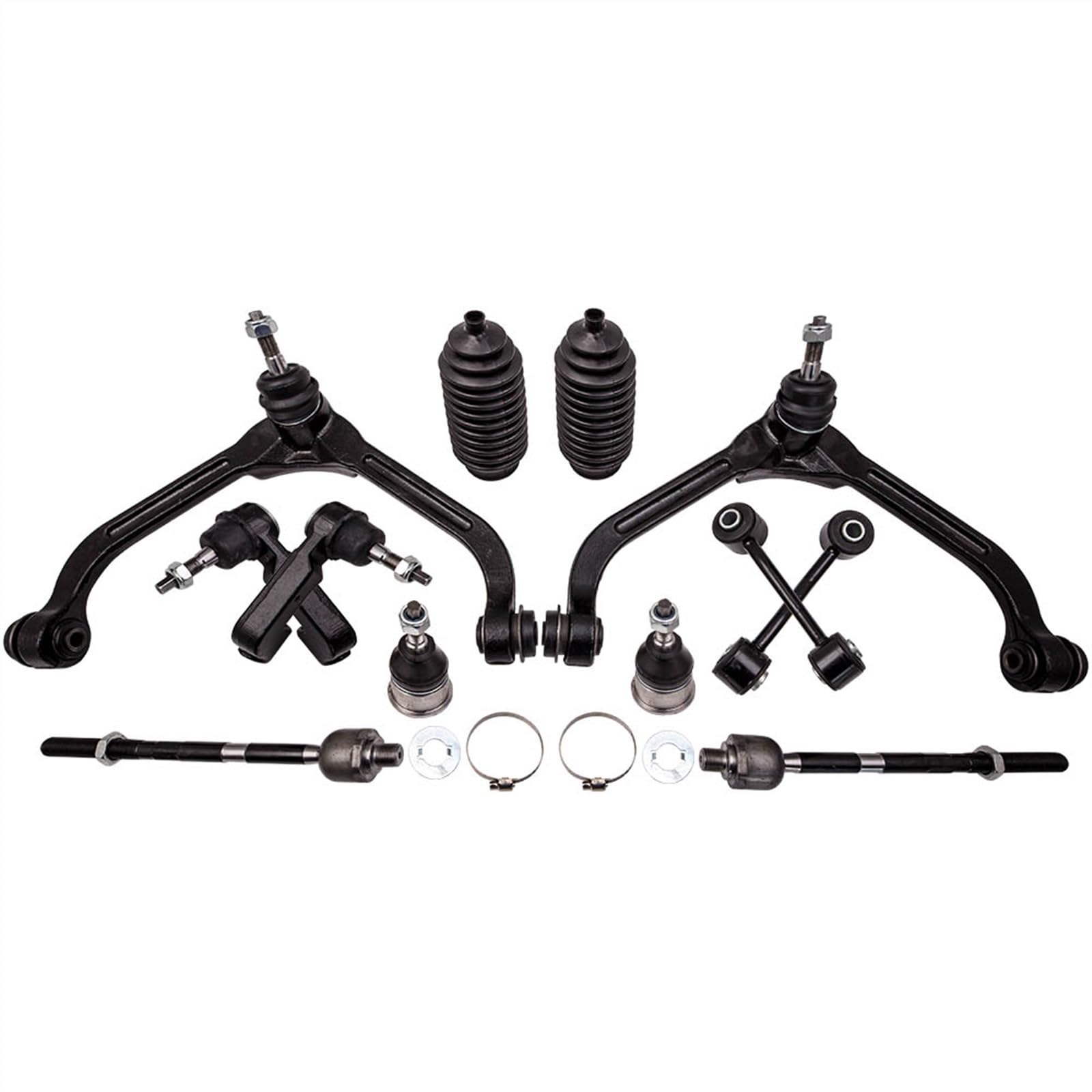 AXTAZS Querlenkersatz Kompatibel Mit Jeep Für Liberty 2002 2003 2004 K3198 K7391 Obere Steuerung Innen Außen Spurstangensatz Querlenker Querlenker Autoteile von AXTAZS