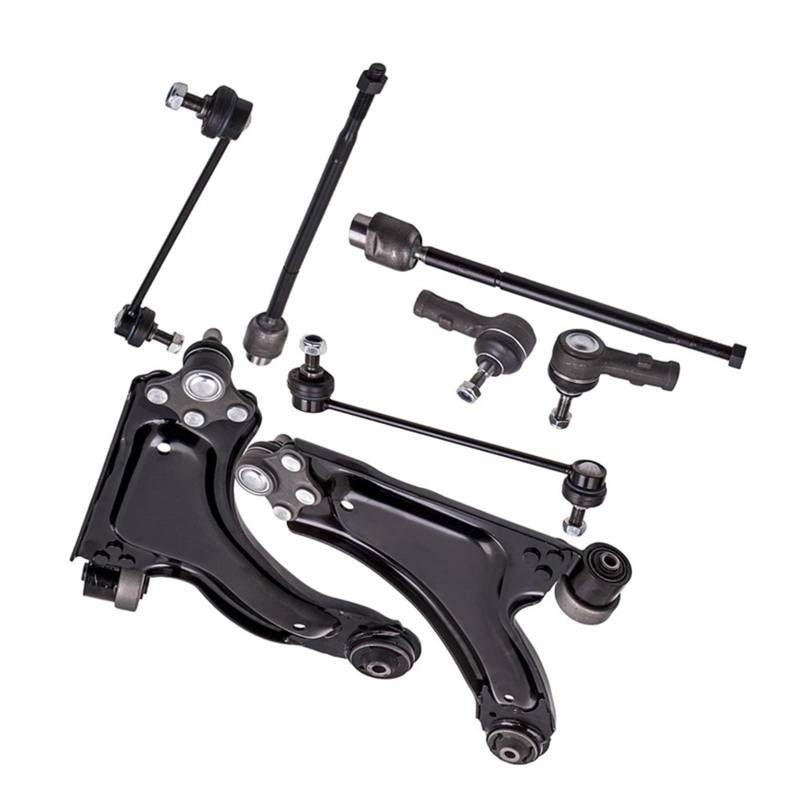 AXTAZS Querlenkersatz Kompatibel Mit Opel Für Corsa Mk2 2000–2006 Für Corsavan Mk2 Querlenkersatz Vorne Spurstange Axialgelenk Spurstange Querlenker 6160500012 6160200001 von AXTAZS