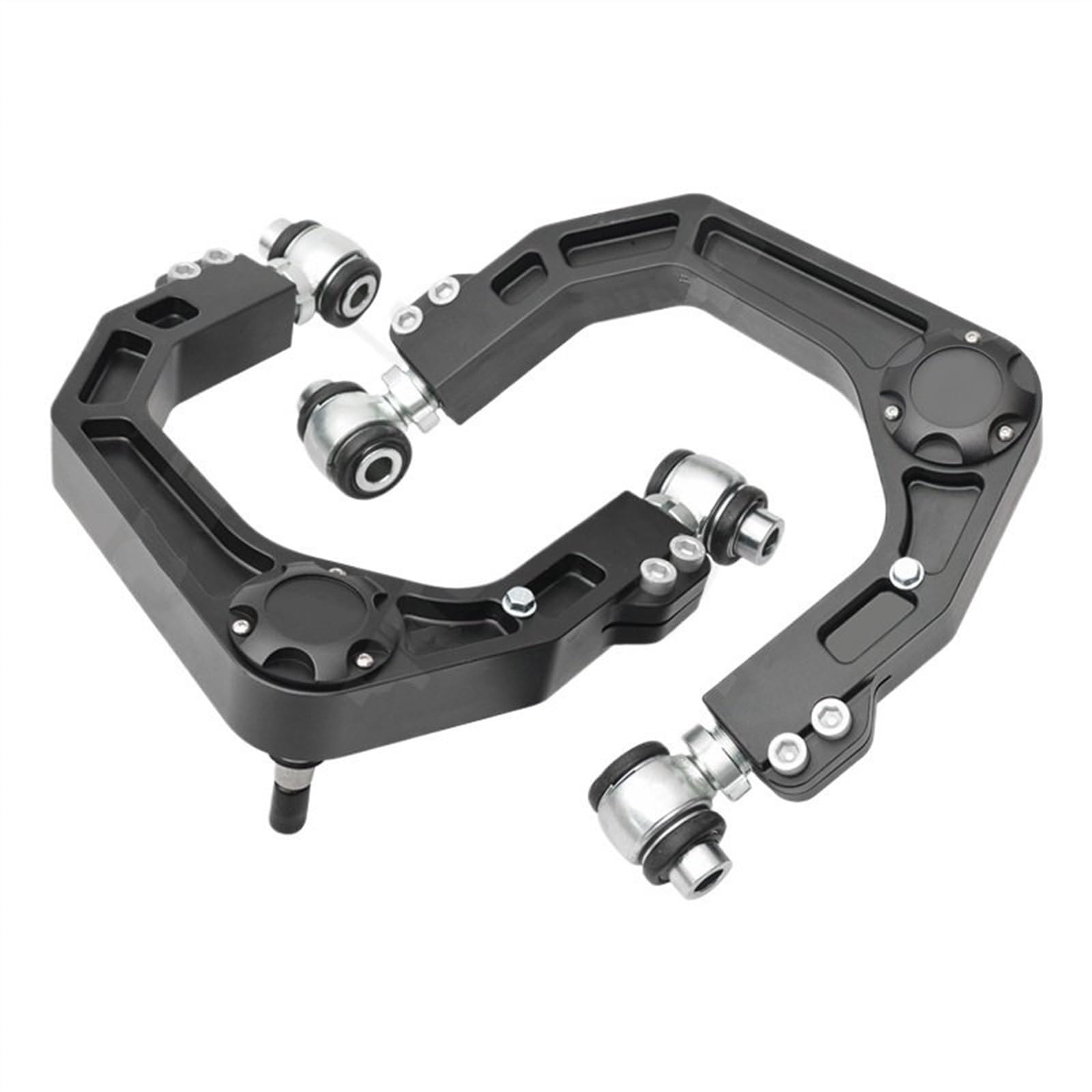 AXTAZS Querlenkersatz Kompatibel Mit Toyota Für FJ Cruiser Für 4Runner LC120 LC150 Für Land Für Cruiser 4x4 Für Pickup-Aufhängung, Einstellbare Vordere Obere Querlenker(Black) von AXTAZS