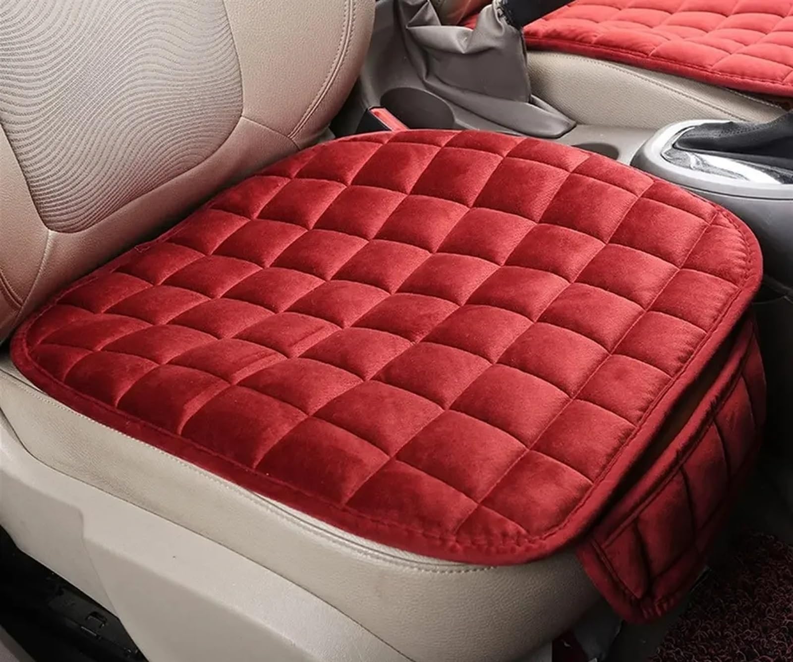 Auto Sitzbezügesets Universal Auto Sitz Abdeckung Sitzkissen Vorderstuhl Sitz Atmungsaktive Pad Für Fahrzeug Auto Auto Schutz Auto Sitz Schutz Pads(Red) von AXTAZS