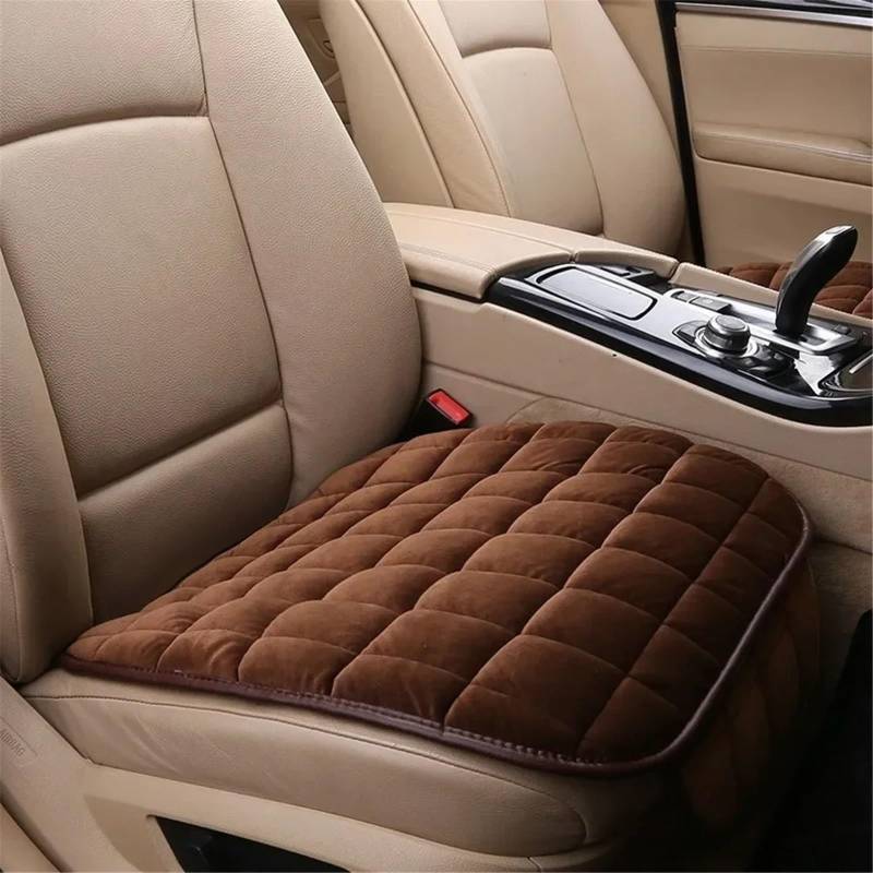 Auto Sitzbezügesets Universal Auto Sitzbezug Sitzkissen Anti Slip Vorderstuhl Sitz Atmungsaktive Pad Für Fahrzeug Auto Auto Sitz Schutz Auto Sitz Schutz Pads(Brown) von AXTAZS