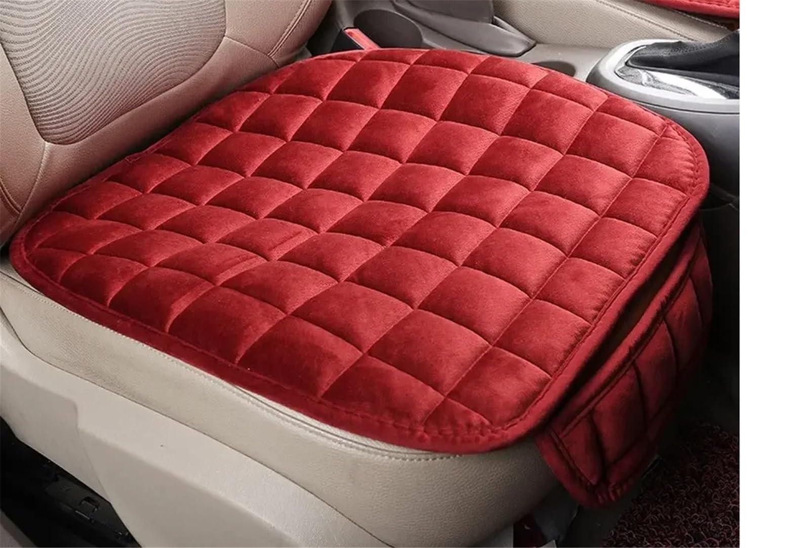 Auto Sitzbezügesets Universal Auto Sitzbezug Sitzkissen Anti Slip Vorderstuhl Sitz Atmungsaktive Pad Für Fahrzeug Auto Auto Sitz Schutz Auto Sitz Schutz Pads(Red) von AXTAZS