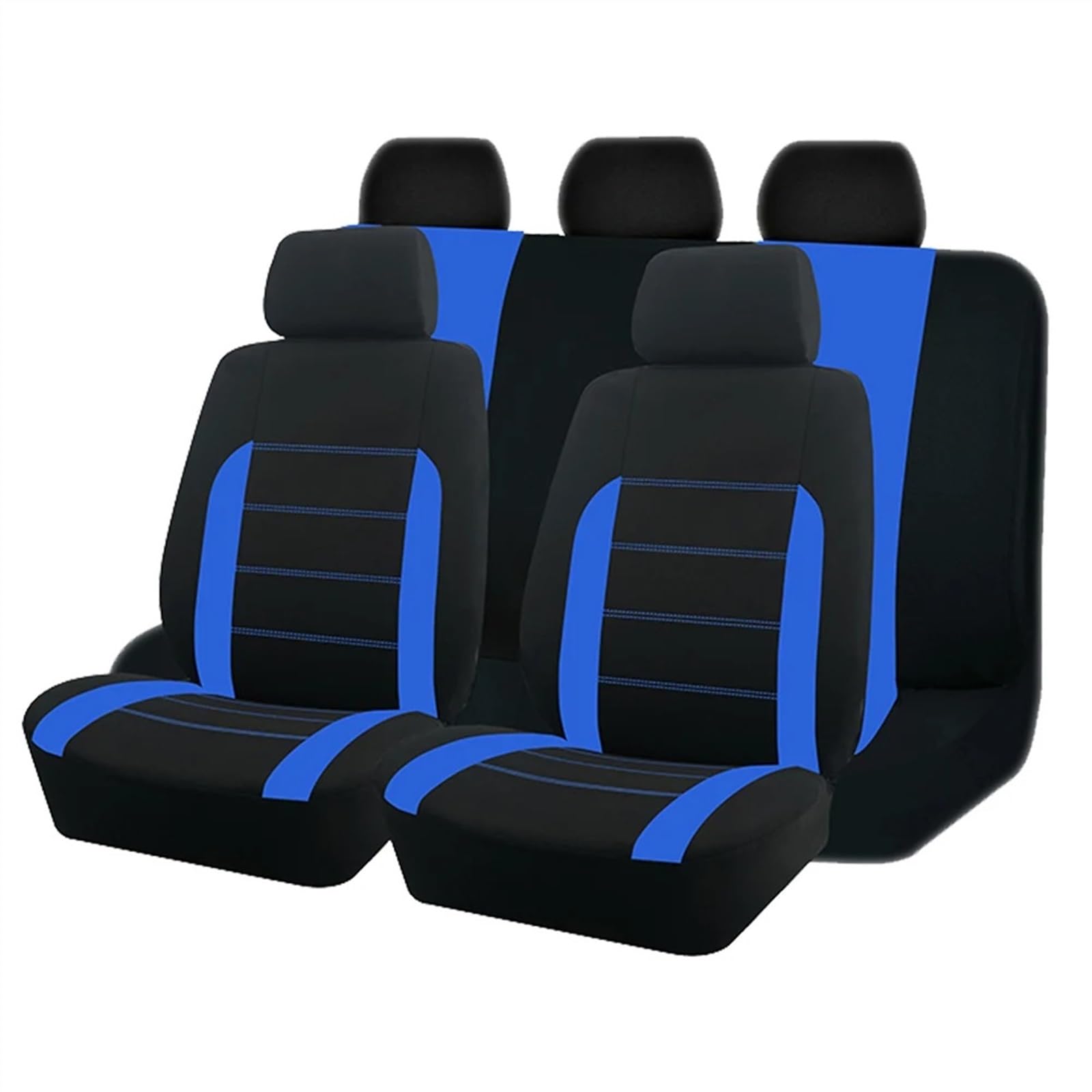 Auto Sitzbezügesets Universelle Autositzbezüge, Passend Für Die Meisten Autos, SUV, LKW, Van, Autozubehör, Innensitzbezüge, Auto-Vorder-/Rücksitzbezug(Blue,Full Set) von AXTAZS