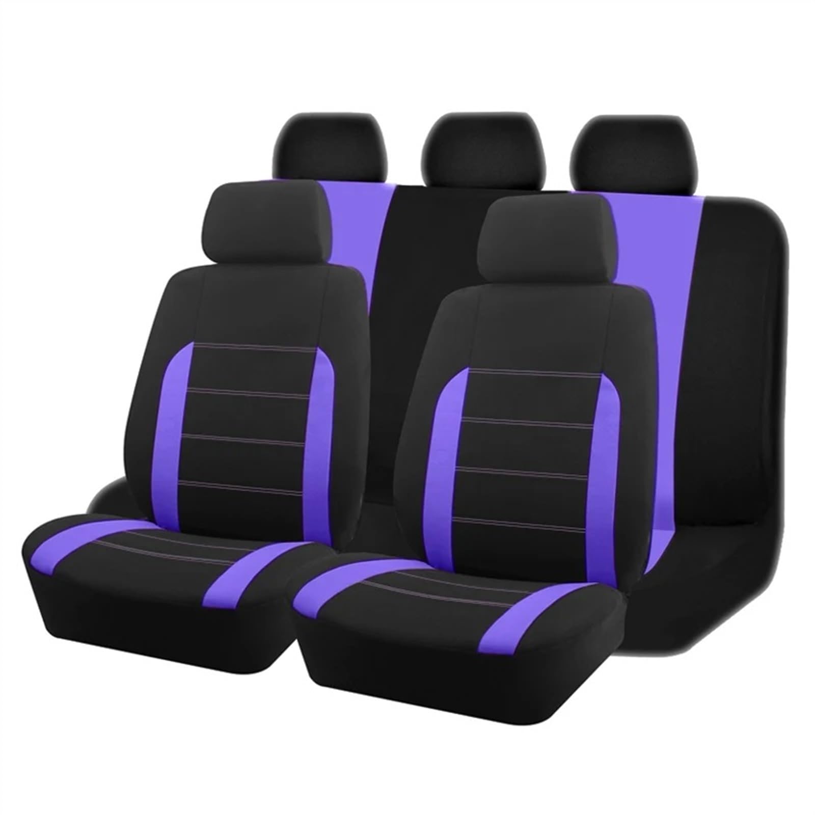 Auto Sitzbezügesets Universelle Autositzbezüge, Passend Für Die Meisten Autos, SUV, LKW, Van, Autozubehör, Innensitzbezüge, Auto-Vorder-/Rücksitzbezug(Purple,Full Set) von AXTAZS