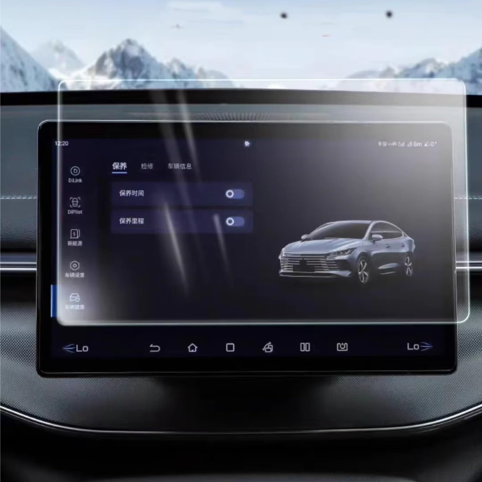 Kompatibel Mit BYD Für Chazor 2022 2023 2024 Auto 12,8 Zoll Infotainment Navigation Mittelbildschirm Und Armaturenbrett Displayschutzfolie Aus Gehärtetem Glas Displayschutzfolien GPS(12.8INCH GPS) von AXTAZS