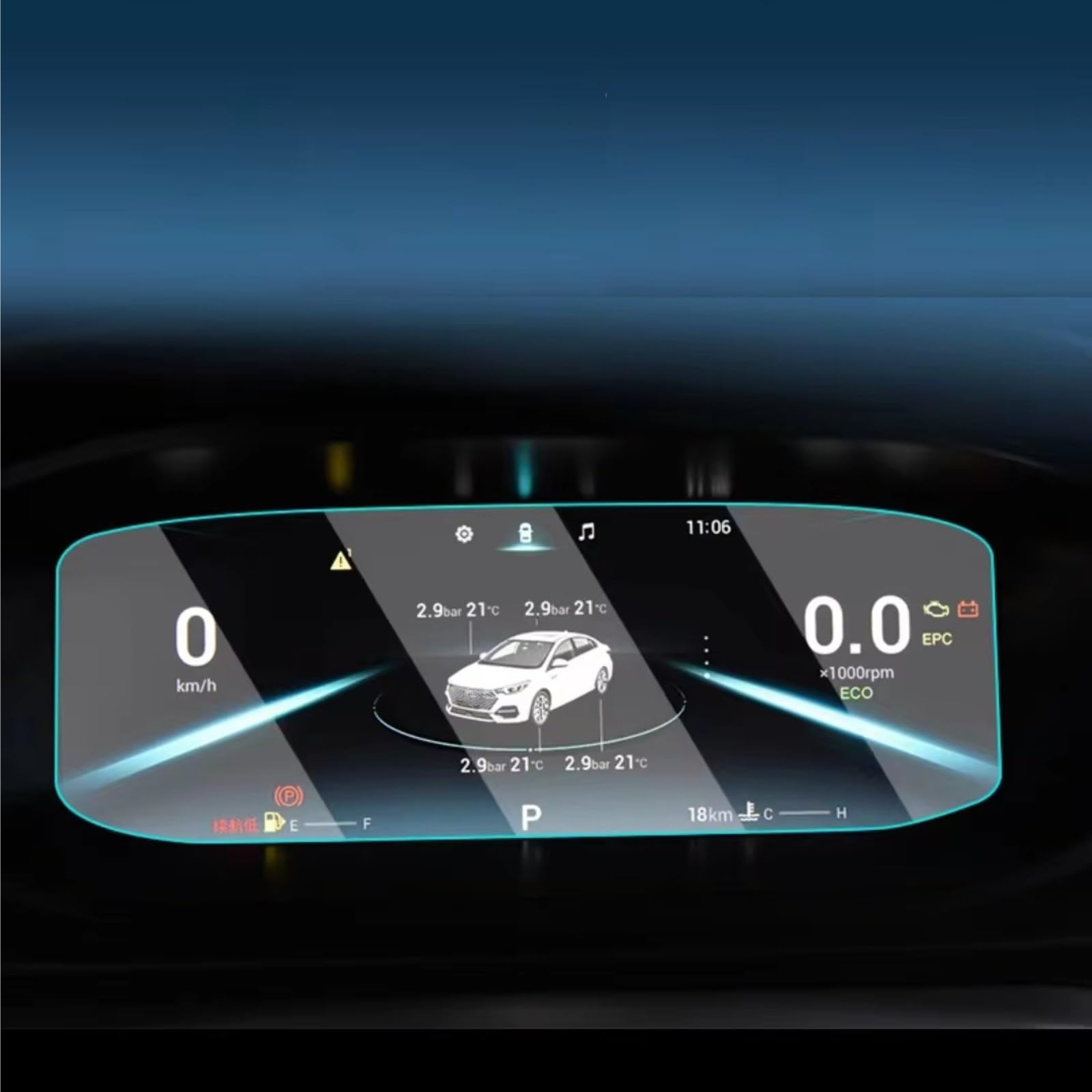 Kompatibel Mit Chery Für Arrizo 6 Pro 2021, Autozubehör, Infotainment, GPS-Navigation Und Armaturenbrett, Gehärtetes Glas, Displayschutzfolie Displayschutzfolien GPS(Dashboard) von AXTAZS