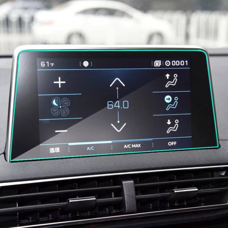 Kompatibel Mit Peugeot Für 3008 5008 3008GT 4008 2017 2018 Auto GPS Navigation 8 Zoll Displayschutzfolie Aus Gehärtetem Glas Displayschutzfolien GPS von AXTAZS