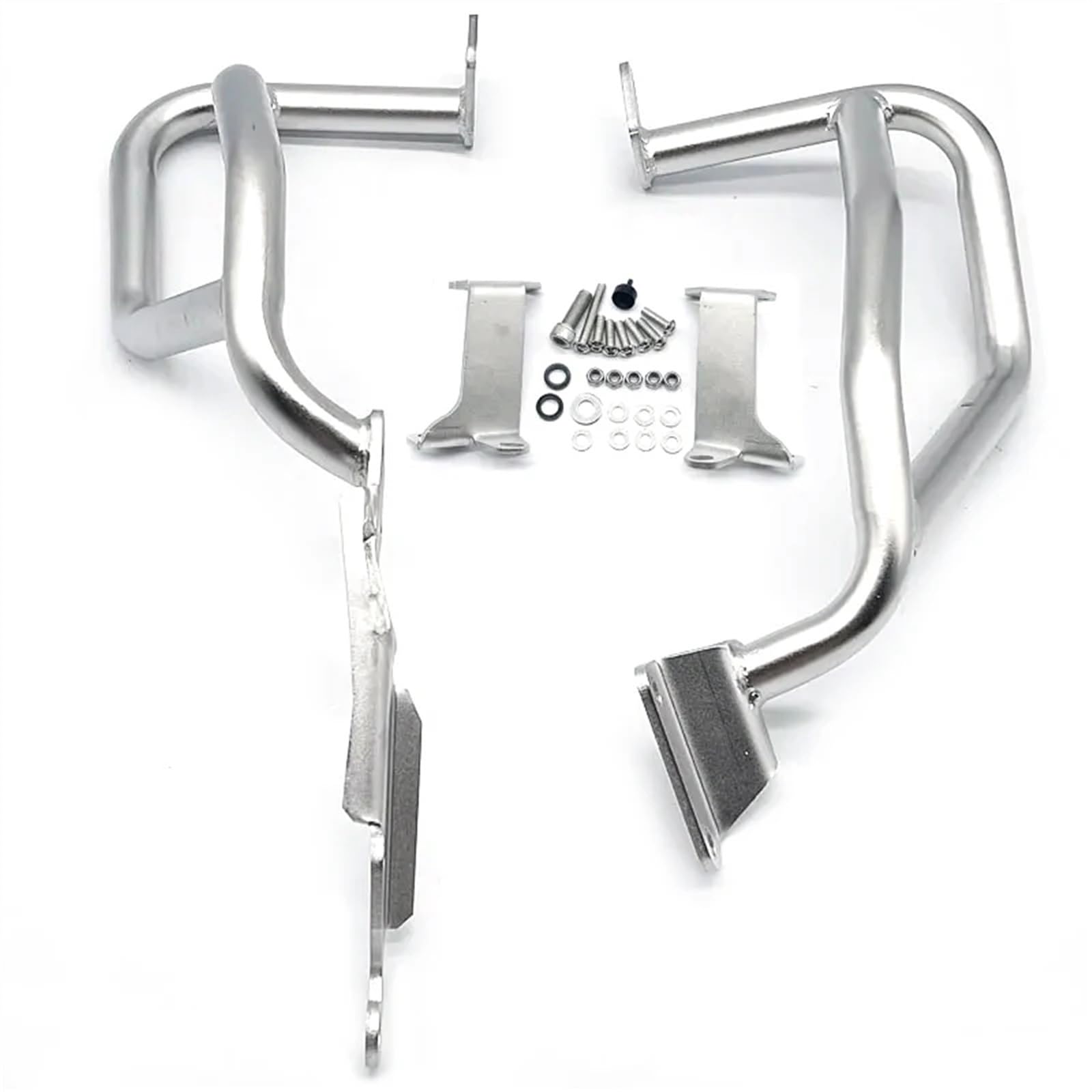 Motorschutz Crash Bar Kompatibel Mit Africa Für Twin Für Adventure Sports Für CRF1100L 2020 2021 2022 Motorschutzbügel Highway Crash Bar Stoßstange Gastankschutz Motorradzubehör(Silver,Lower only) von AXTAZS