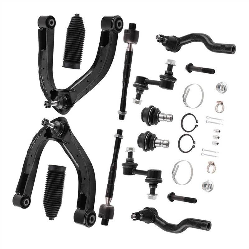 Querlenkersatz Kompatibel Mit Nissan Für Armada 2005-2019 Für Titan Auto Vorne Oben Querlenker Kugelgelenk Spurstangenkopf Stabilisator EV800216 K750146 ES800032 von AXTAZS