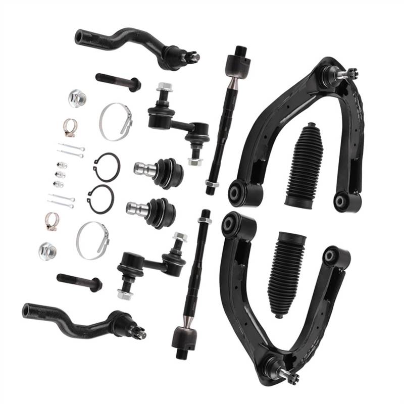 Querlenkersatz Kompatibel Mit Nissan Für Titan 2004–2013 2014 2015 Für Armada EV800216 K750146 Aufhängung Vorne Oben Querlenker Stabilisator Spurstange ES800032 von AXTAZS