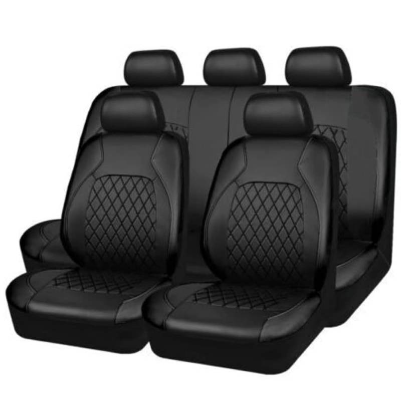 AYBEN Auto Sitzbezüge-Set Leder, für Ford Fiesta MK6 2002 2003 2004 2005 2006 2007 2008 5-Sitze Ledersitzbezüge Allwetter wasserdichtes Komfortabler Full Set Sitzbezüge,A von AYBEN