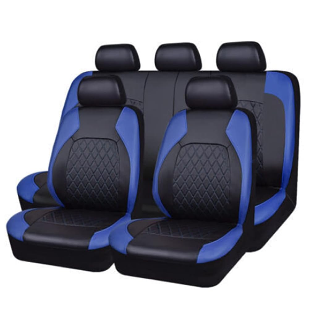 AYBEN Auto Sitzbezüge-Set Leder, für Ford Fiesta MK6 2002 2003 2004 2005 2006 2007 2008 5-Sitze Ledersitzbezüge Allwetter wasserdichtes Komfortabler Full Set Sitzbezüge,D von AYBEN