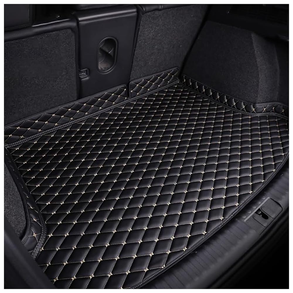 Auto Leder Kofferraummatten, Für Hyundai Kona 2018-2023 Langlebiges Wasserdicht Kratzfest Kofferraumwanne Schutzmatte, Innenraum ZubehöR,B von AYBEN